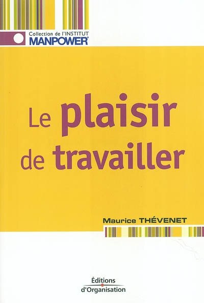 Front cover_Le plaisir de travailler