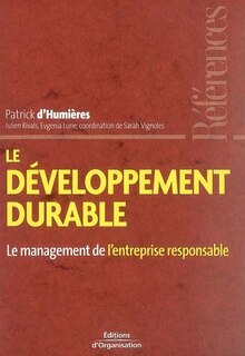 Front cover_Le développement durable
