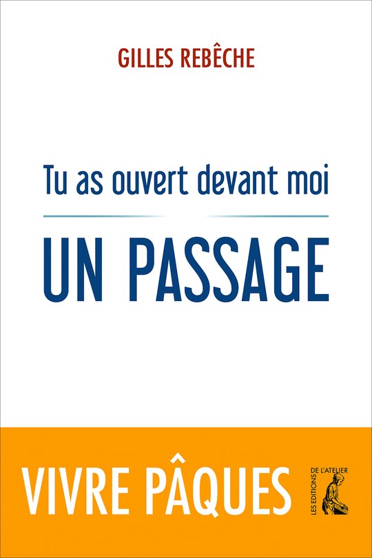 Front cover_Tu as ouvert devant moi un passage