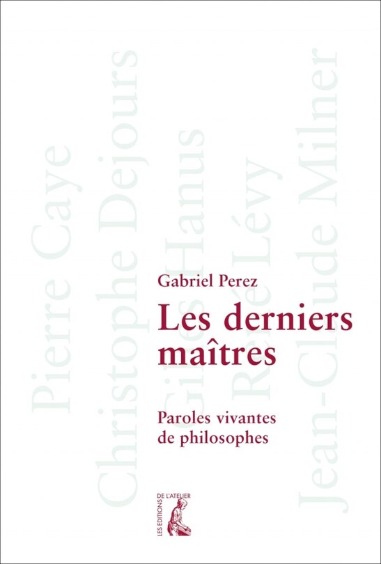 Front cover_Les derniers maîtres