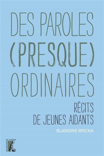 Front cover_Des paroles (presque) ordinaires