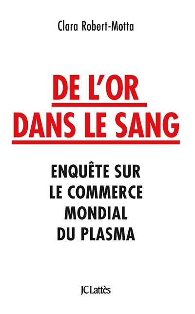 Front cover_De l'or dans le sang