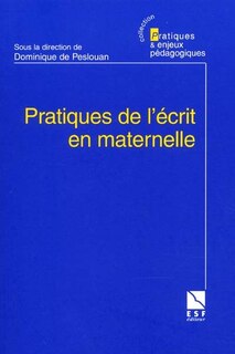 Front cover_Pratique de l'écrit en maternelle