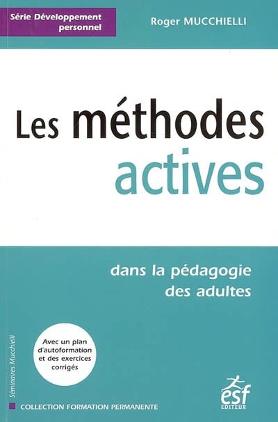 Front cover_Les méthodes actives dans la pédagogie des adultes