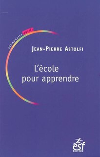 Couverture_L'école pour apprendre