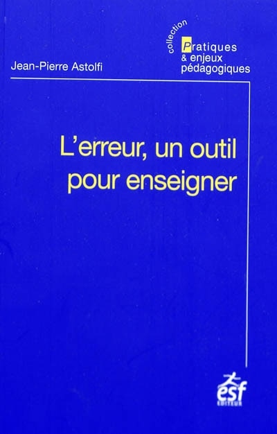 Couverture_L' erreur, un outil pour enseigner