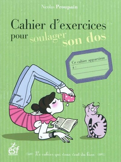 Front cover_Cahier d'exercices pour soulager son dos