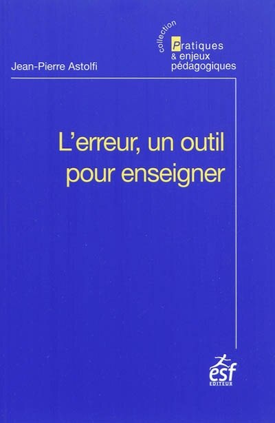 Couverture_L' erreur, un outil pour enseigner