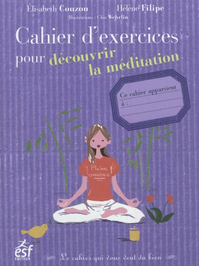 Front cover_Cahier d'exercices pour découvrir la méditation