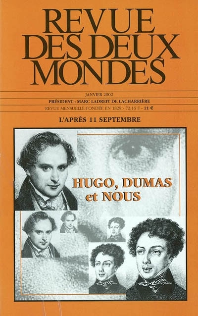 Front cover_Revue des deux mondes, n°1 (2002). Hugo, Dumas et nous