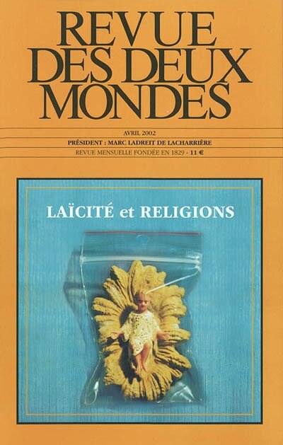 Front cover_Revue des deux mondes, n°4 (2002). Laîcité et religions