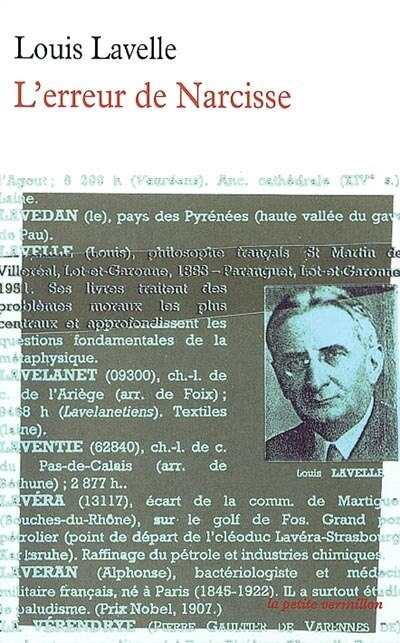 Front cover_L'erreur de Narcisse