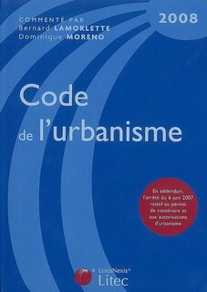 Couverture_Code de l'urbanisme 2008