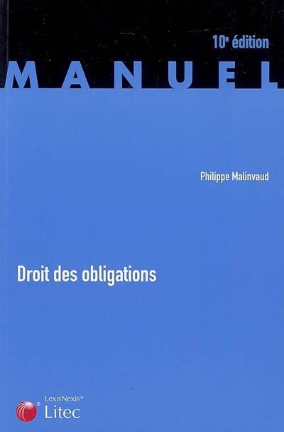 Front cover_Droit des obligations