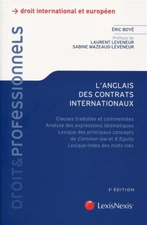 Couverture_L'anglais des contrats internationaux