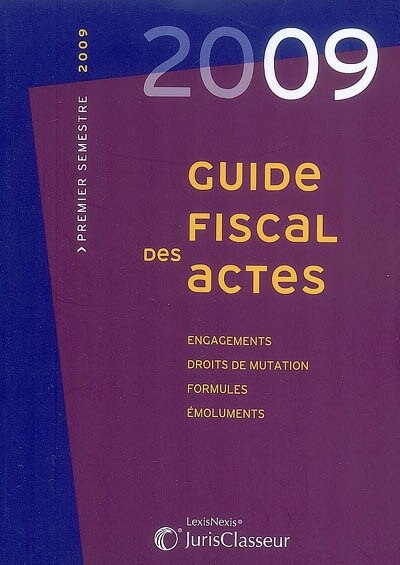 Couverture_Guide fiscal des actes