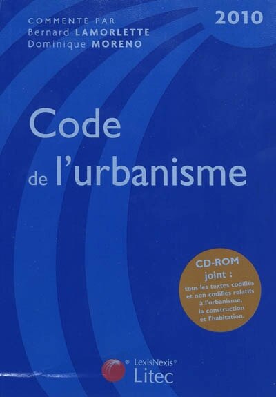 Front cover_Code de l'urbanisme 2010
