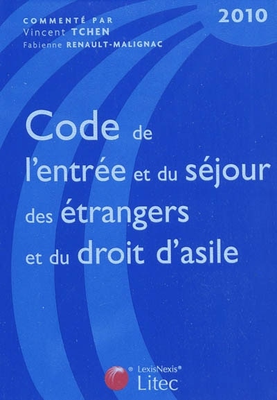 Couverture_Code de l'entr&eacute;e et du s&eacute;jour des &eacute;trangers et du droit d'asile