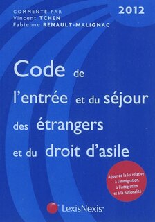 Couverture_Code de l'entr&eacute;e et du s&eacute;jour des &eacute;trangers et du droit d'asile