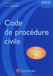 Front cover_Code de proc&eacute;dure civile 2012