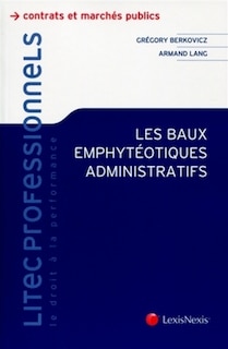Front cover_Les baux emphytéotiques administratifs