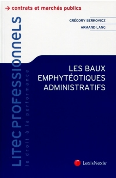 Front cover_Les baux emphytéotiques administratifs