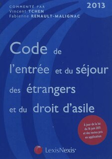 Couverture_Code de l'entr&eacute;e et du s&eacute;jour des &eacute;trangers et du droit d'asile