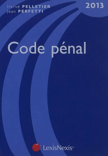 Couverture_Code p&eacute;nal 2013