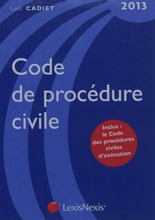 Couverture_Code de proc&eacute;dure civile 2013