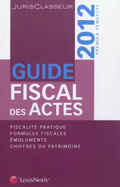 Couverture_Guide fiscal des actes
