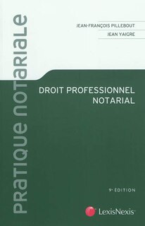 Front cover_Droit professionnel notarial