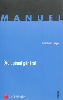 Front cover_Droit pénal général