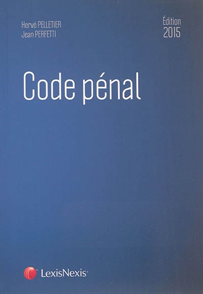 Couverture_Code p&eacute;nal 2015