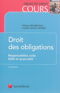 Front cover_Droit des obligations, Vol. 2. Responsabilité civile, délit et quasi-délit