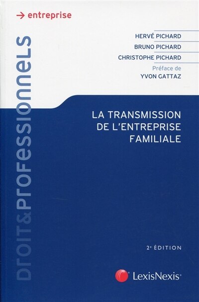 Couverture_La transmission de l'entreprise familiale