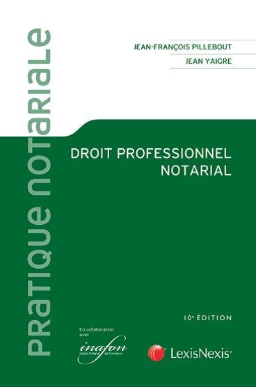 Couverture_Droit professionnel notarial