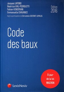 Couverture_Code des baux 2016