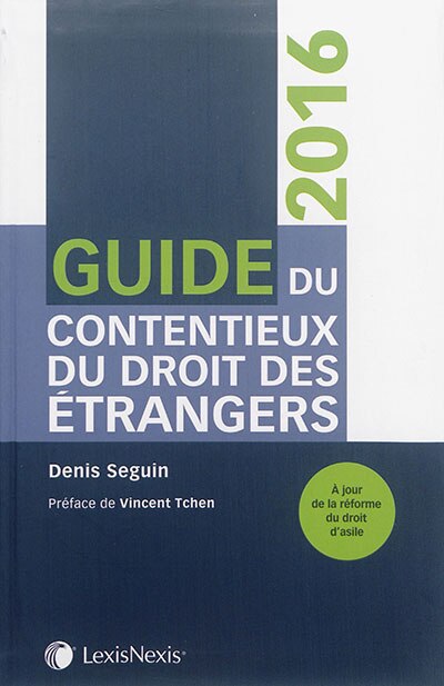 Front cover_Guide du contentieux du droit des étrangers