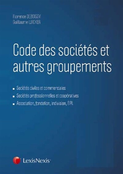 Couverture_Code des sociétés et autres groupements 2016