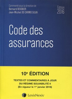 Couverture_Code des assurances 2016