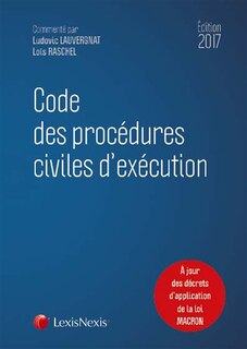 Front cover_Code des procédures civiles d'exécution 2017