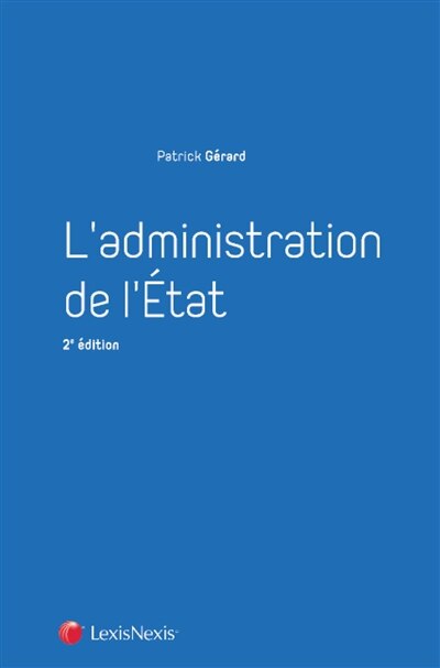 Front cover_L' administration de l'Etat
