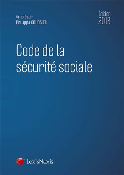 Front cover_Code de la sécurité sociale 2018