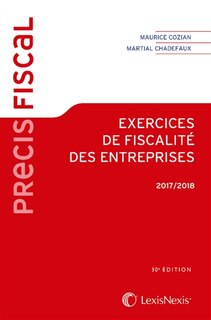 Front cover_Exercices de fiscalité des entreprises