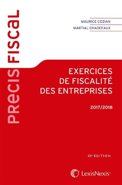 Front cover_Exercices de fiscalité des entreprises