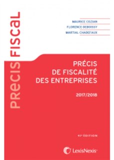 Front cover_Précis de fiscalité des entreprises 2017-2018