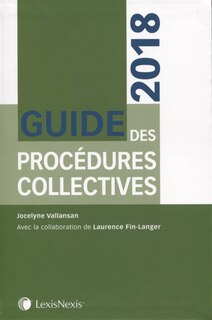 Front cover_Guide des procédures collectives : 2018