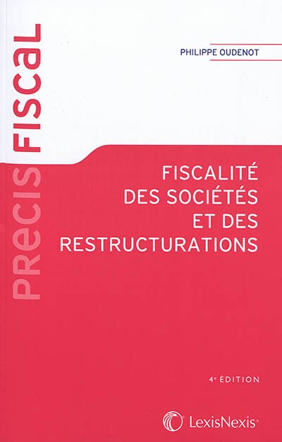 Front cover_Fiscalité des sociétés et des restructurations