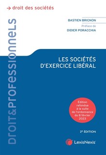 Front cover_Les sociétés de professions libérales