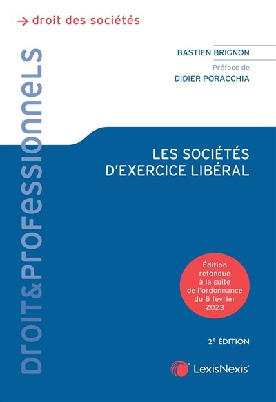 Front cover_Les sociétés de professions libérales